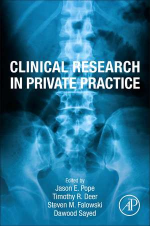 Clinical Research in Private Practice de Jason E. Pope