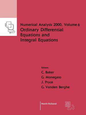 Ordinary Differential Equations and Integral Equations de C.T.H. Baker