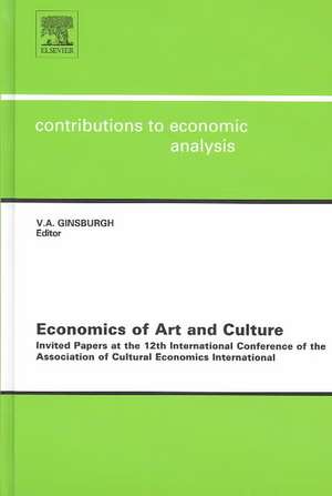 Economics of Art and Culture de Victor A. Ginsburgh