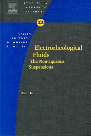 Electrorheological Fluids: The Non-aqueous Suspensions de Tian Hao