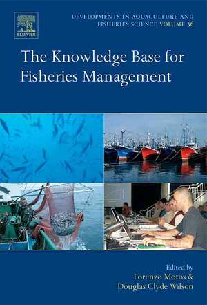 The Knowledge Base for Fisheries Management de Lorenzo Motos