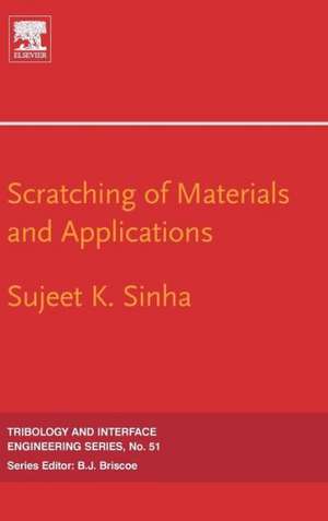 Scratching of Materials and Applications de Sujeet K. Kumar Sinha