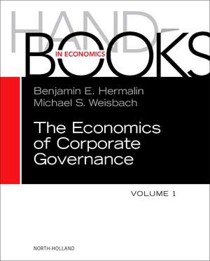 The Handbook of the Economics of Corporate Governance de Benjamin Hermalin