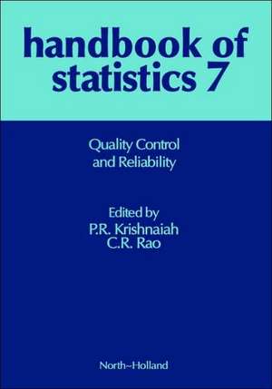 Quality Control and Reliability de P. R. Krishnaiah