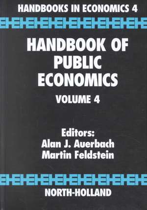 Handbook of Public Economics de A. J. Auerbach