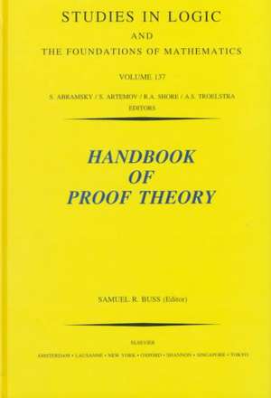 Handbook of Proof Theory de S.R. Buss