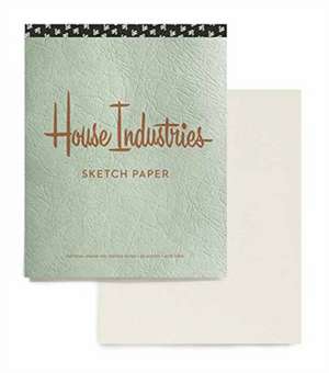 House Industries Drawing Pad: 40 Acid-Free Sheets, Drawing Tips, Extra-Thick Backing Board de House Industries