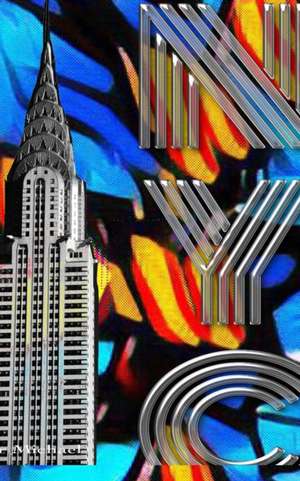 Iconic Chrysler Building New York City Sir Michael Huhn pop art Drawing Journal de Michael Huhn