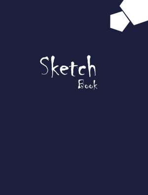 Sketchbook Large 8 x 10 Premium, Uncoated (75 gsm) Paper, Navy Cover de Marble Books