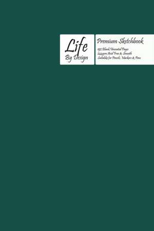 Premium Life by Design Sketchbook with Uncoated (75 gsm) Paper, Olive Green Cover de Design