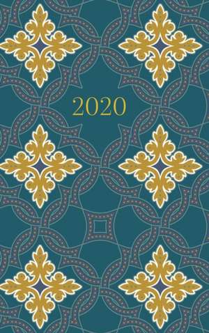 2020 Planner ¿ Diary ¿ Journal ¿ Week per spread ¿ Teal Tiles de Reyhana Ismail