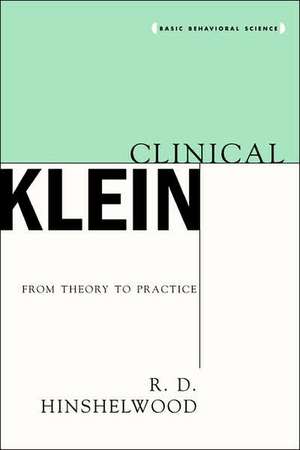 Clinical Klein de R.d. Hinshelwood