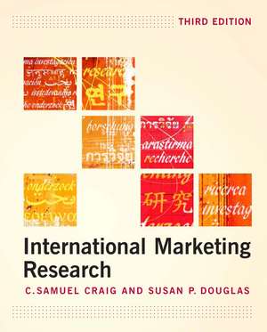 International Marketing Research 3e de CS Craig