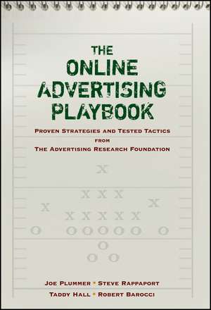 The Online Advertising Playbook – Proven Strategies and Tested Tactics from the Advertising Research Foundation de J Plummer