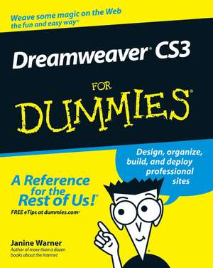 Dreamweaver CS3 For Dummies de J Warner