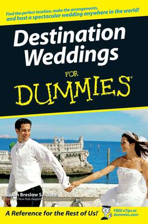 Destination Weddings For Dummies de SB Sardone