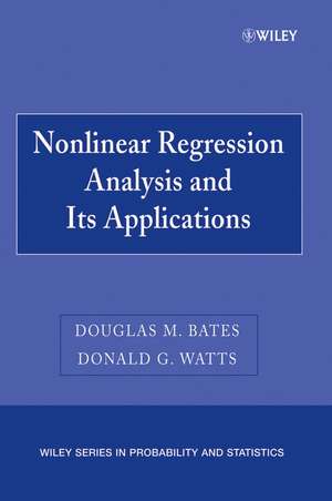 Nonlinear Regression Analysis and Its Applications de DM Bates