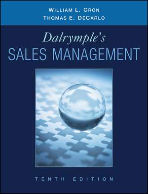 Dalrymple′s Sales Management – Concepts and Cases, 10e de WL Cron