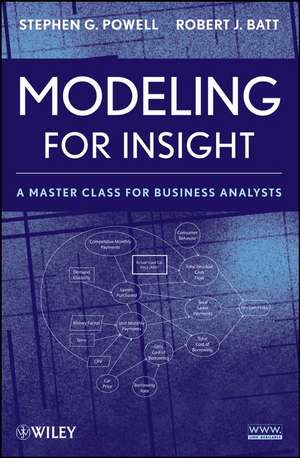 Modeling for Insight de Stephen G Powell