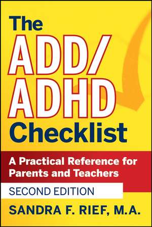 The Add / ADHD Checklist de Sandra F Rief