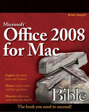 Microsoft Office 2008 for Mac Bible de S Gunter