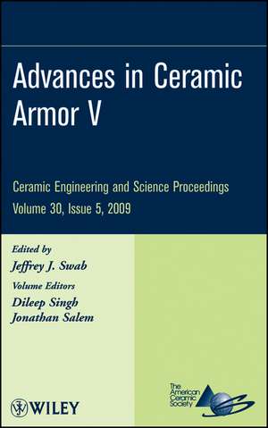 Advances in Ceramic Armor V30 Issue 5 de J Swab