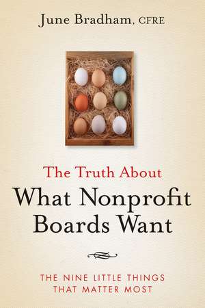 The Truth About What Nonprofit Boards Want – The Nine Little Things That Matter Most de JJ Bradham