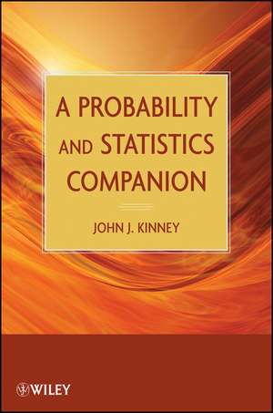 A Probability and Statistics Companion de JJ Kinney