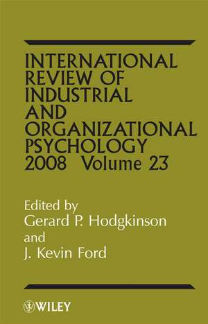 International Review of Industrial and Organizational Psychology 2008 V23 de GP Hodgkinson