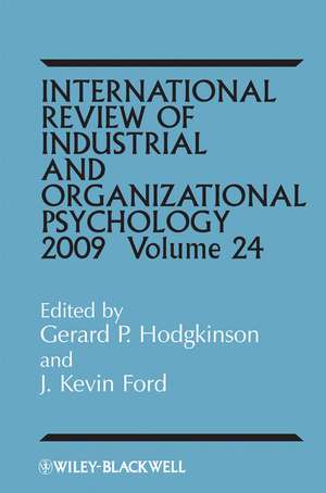 International Review of Industrial and Organizational Psychology 2009 V24 de GP Hodgkinson