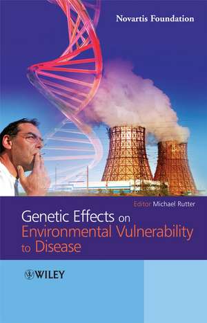 Novartis Foundation 293 – Genetic Effects on Environmental Vulnerability to Disease de MR Novartis Rutter