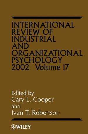 International Review of Industrial & Organizational Psychology 2002 V17 de CL Cooper