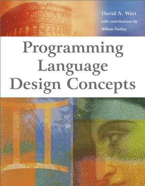 Programming Language Design Concepts de DA Watt