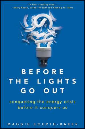 Before the Lights Go Out: Conquering the Energy Crisis Before It Conquers Us de Maggie Koerth–Baker