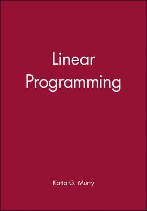 Linear Programming de KG Murty