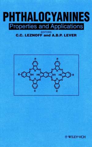 Phthalocyanines – Properties and Applications V 1 de CC Leznoff