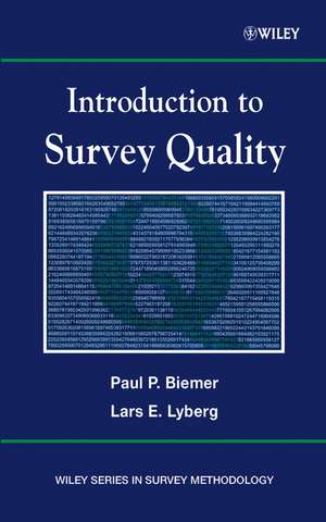 Introduction to Survey Quality de PP Biemer