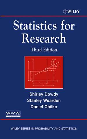 Statistics for Research 3e de S Dowdy