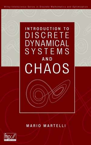 Introduction to Discrete Dynamical Systems de M Martelli