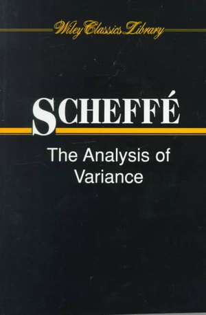 The Analysis of Variance de H Scheffe