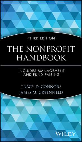 The Nonprofit Handbook 3e Set de TD Connors