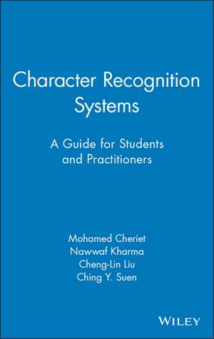 Character Recognition Systems de Mohamed Cheriet