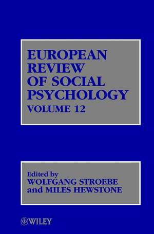 European Review of Social Psychology V12 de W. Stroebe