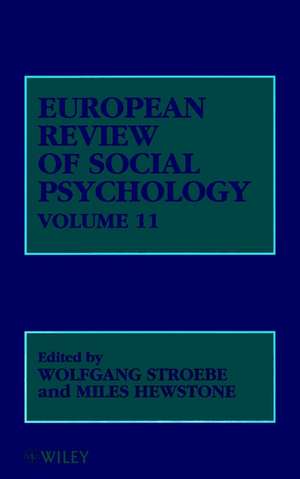 European Review of Social Psychology V11 de W. Stroebe