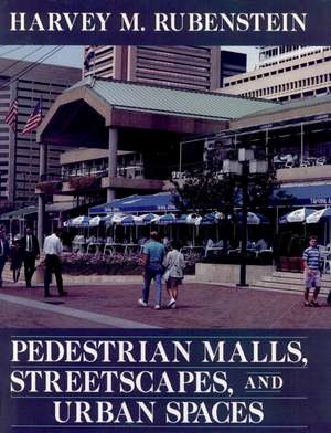 Pedestrian Malls, Streetscapes, and Urban Spaces de HM Rubenstein