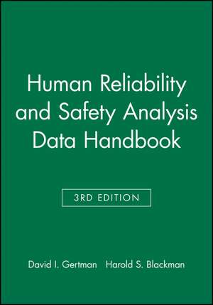 Human Reliability and Safety Analysis Data Handboo de DI Gertman