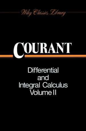 Differential and Integral Calculus V 2 de R. Courant