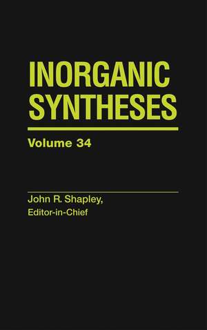 Inorganic Syntheses V34 de J Shapley