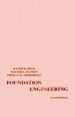 Foundation Engineering de Ralph B. Peck
