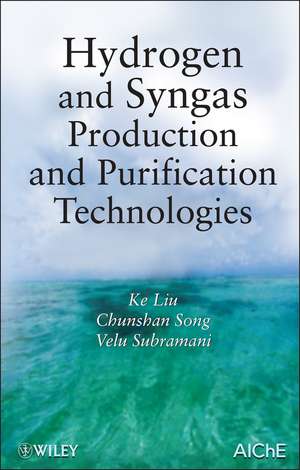 Hydrogen and Syngas Production and Purification Technologies de K Liu